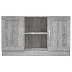 vidaXL Dressoir 120x30,5x70 cm bewerkt hout grijs sonoma eikenkleurig