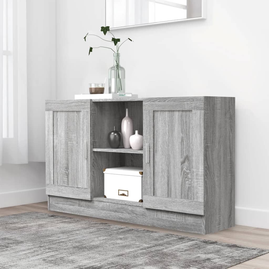 Sideboard Grau Sonoma 120×30,5×70 cm Holzwerkstoff