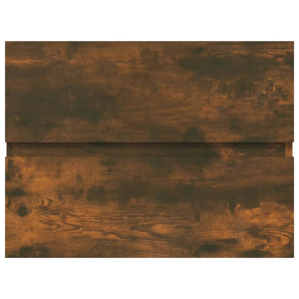 

vidaXL Wastafelkast 60x38,5x45 cm bewerkt hout gerookt eikenkleurig