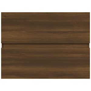 vidaXL Ντουλάπι Νιπτήρα Καφέ Δρυς 60x38,5x45 εκ. Επεξεργασμένο Ξύλο