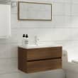 vidaXL Badkamerkast 80x33x60 cm bewerkt hout bruin
