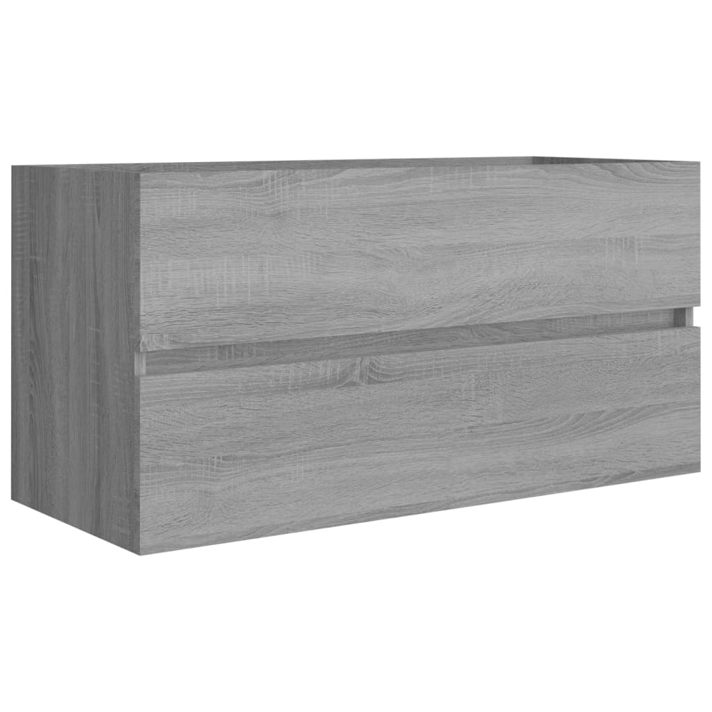 Mobile Sottolavabo Grigio Sonoma 90x38,5x45cm Legno Multistrato VidaXL 11 width=274