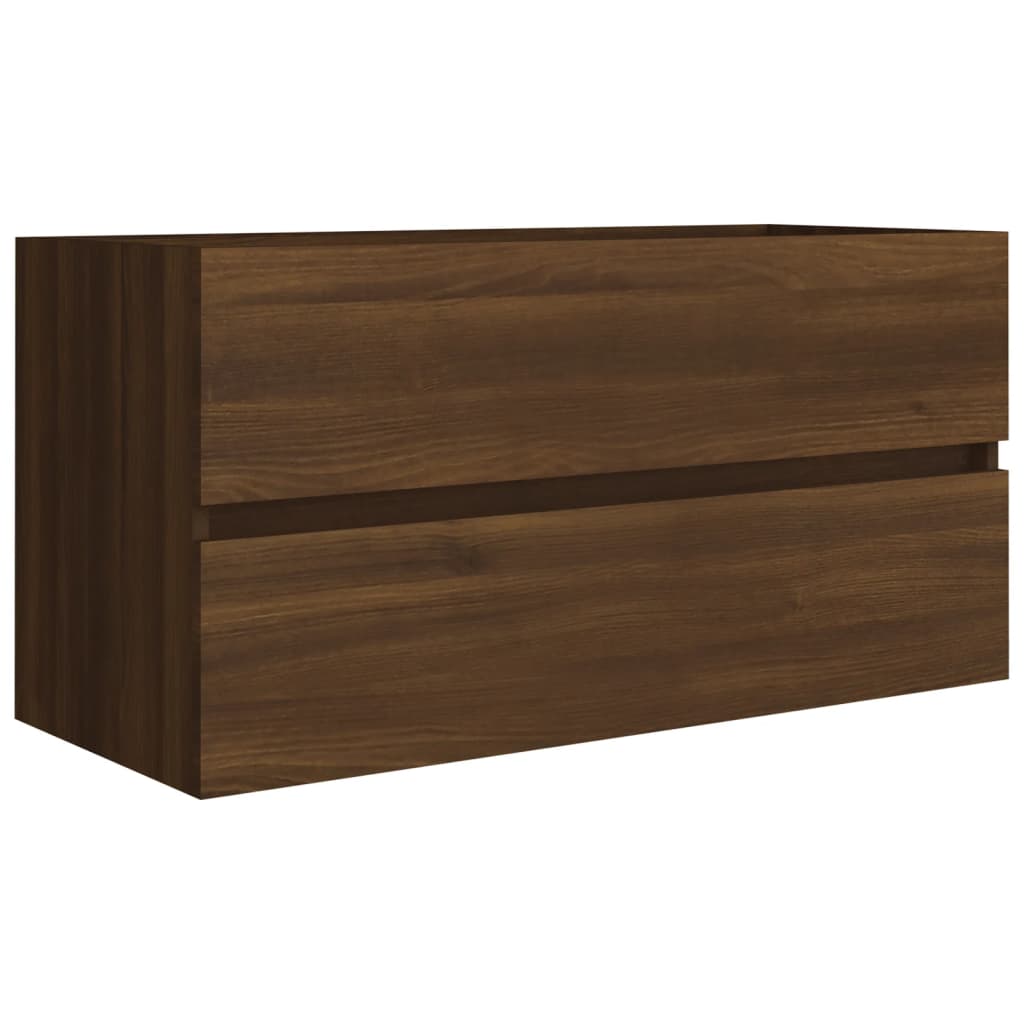  Umývadlová skrinka hnedý dub 90x38,5x45 cm spracované drevo