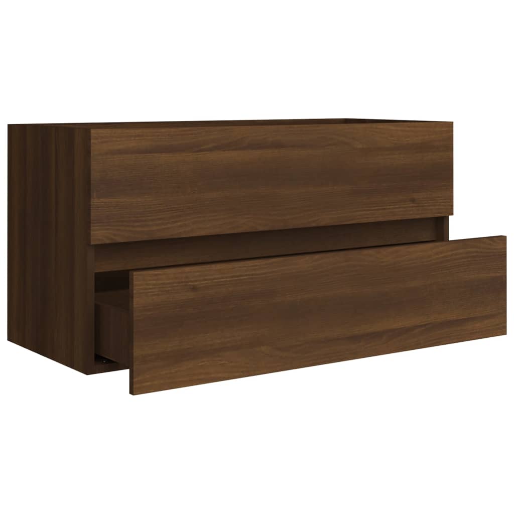  Umývadlová skrinka hnedý dub 90x38,5x45 cm spracované drevo