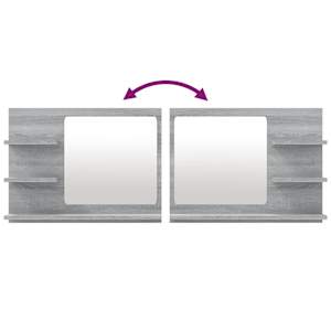 Koupelnové zrcadlo šedé sonoma 60x10,5x45 cm kompozitní dřevo - obrázek 5