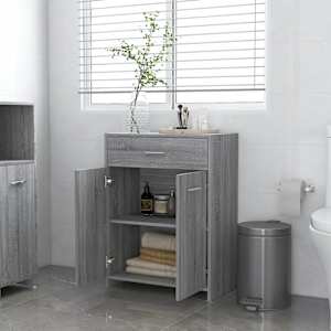 vidaXL Armoire de bain Sonoma gris 60x33x80 cm Bois d'ing&eacute;nierie