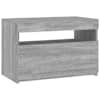 vidaXL telerialus LED-tuledega, hall Sonoma tamm, 60 x 35 x 40 cm