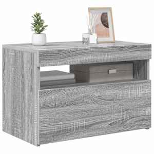 TV skříňka s LED osvětlením šedá sonoma 60 x 35 x 40 cm - obrázek 9