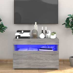 TV skříňka s LED osvětlením šedá sonoma 60 x 35 x 40 cm - obrázek 2