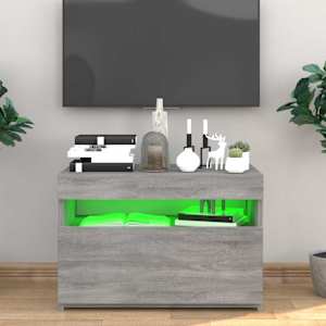 TV skříňka s LED osvětlením šedá sonoma 60 x 35 x 40 cm - obrázek 3