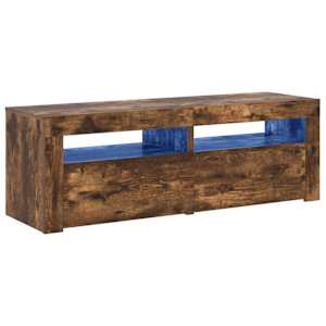 TV skříňka s LED osvětlením kouřový dub 120 x 35 x 40 cm - obrázek 2