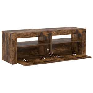TV skříňka s LED osvětlením kouřový dub 120 x 35 x 40 cm - obrázek 6