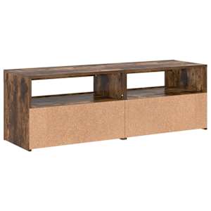 TV skříňka s LED osvětlením kouřový dub 120 x 35 x 40 cm - obrázek 9