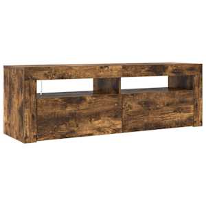 TV skříňka s LED osvětlením kouřový dub 120 x 35 x 40 cm - obrázek 6