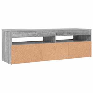 TV skříňka s LED osvětlením šedá sonoma 120 x 35 x 40 cm - obrázek 10