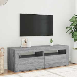 TV skříňka s LED osvětlením šedá sonoma 120 x 35 x 40 cm - obrázek 1