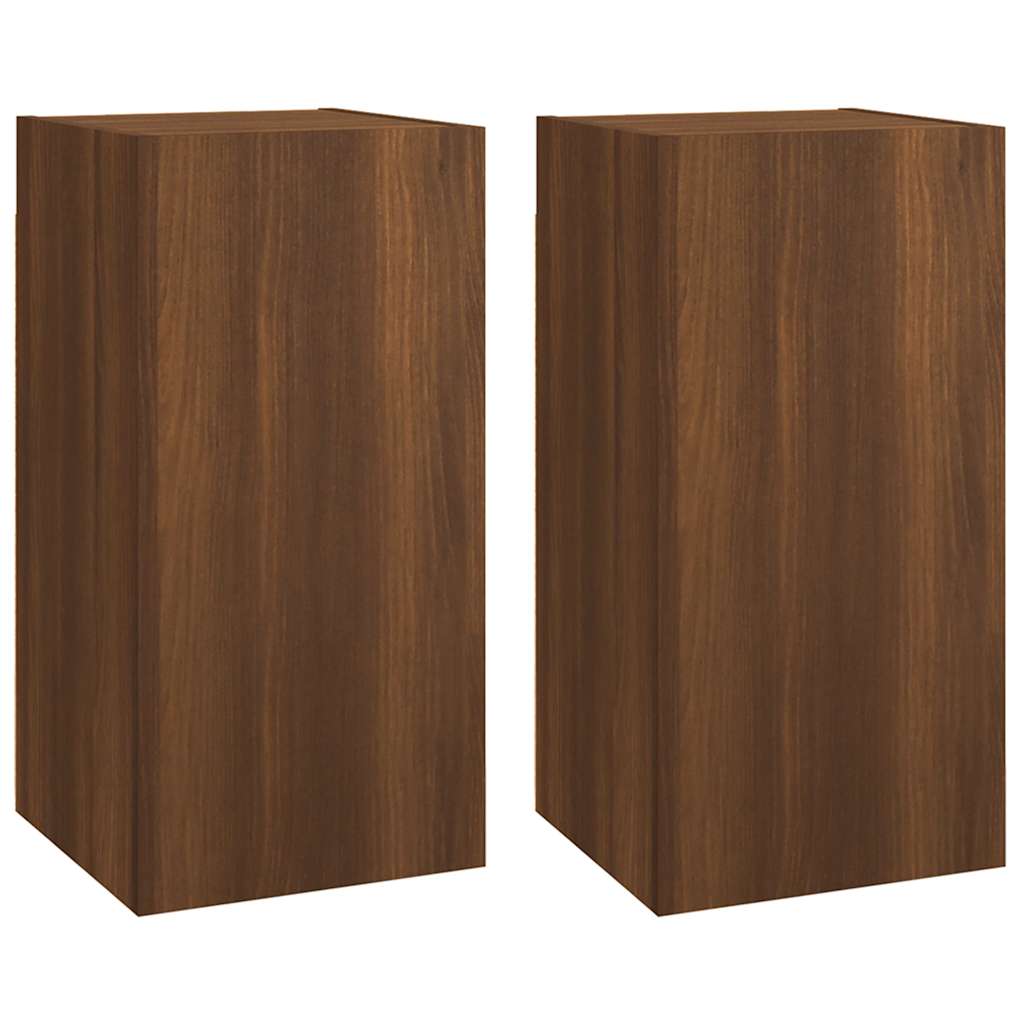 vidaXL TV skříňky 2 ks hnědý dub 30,5 x 30 x 60 cm kompozitní dřevo