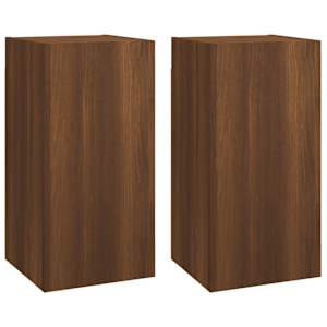 TV skříňky 2 ks hnědý dub 30,5 x 30 x 60 cm kompozitní dřevo - obrázek 2