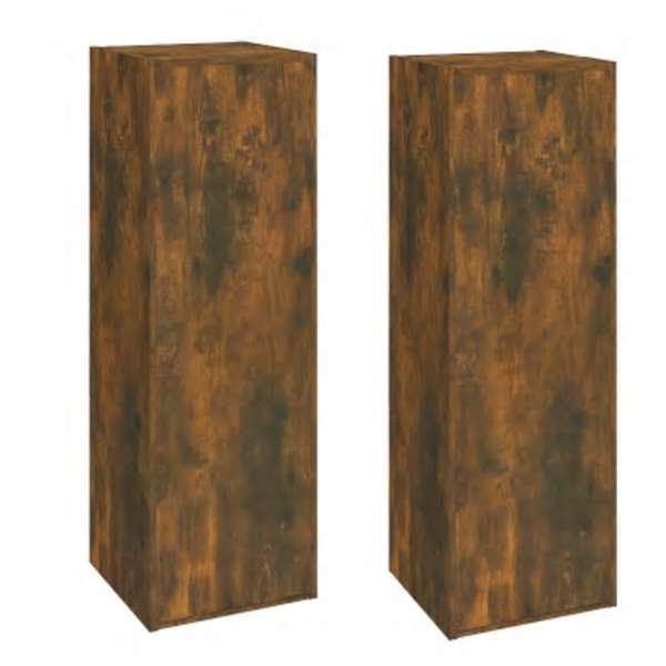 vidaXL telerikapid 2 tk, suitsutatud tamm, 30,5x30x90 cm, tehispuit