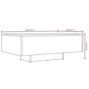 Konferenční stolek kouřový dub 85 x 55 x 31 cm kompozitní dřevo - obrázek 7