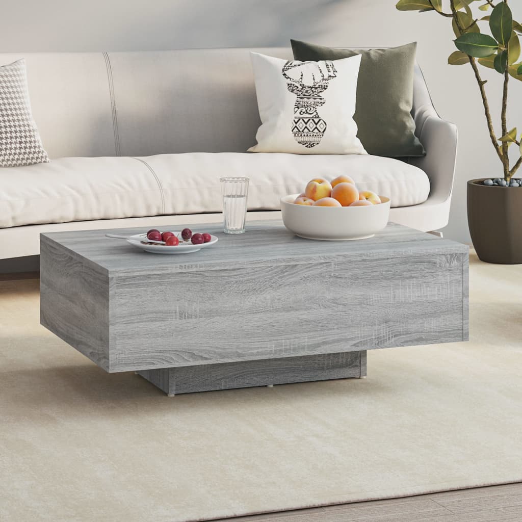 vidaXL sofabord 85x55x31 cm konstrueret træ grå sonoma-eg
