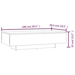 Konferenční stolek kouřový dub 100x49,5x31 cm kompozitní dřevo - obrázek 6