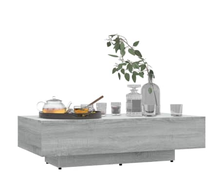 vidaXL Coffee Table Grey Sonoma 115x60x31 cm Engineered Wood
