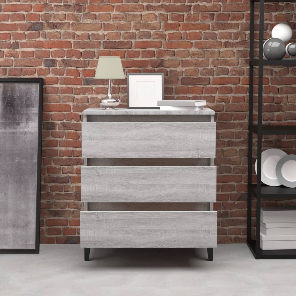 Thumbnail - vidaXL Sideboard Grau Sonoma 60x35x69 cm Holzwerkstoff