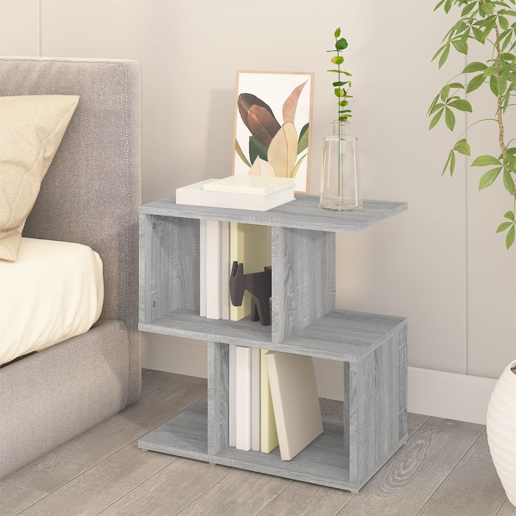 vidaXL Nachtkastjes 2 st 50x30x51,5 cm bewerkt hout grijs sonoma eiken afbeelding