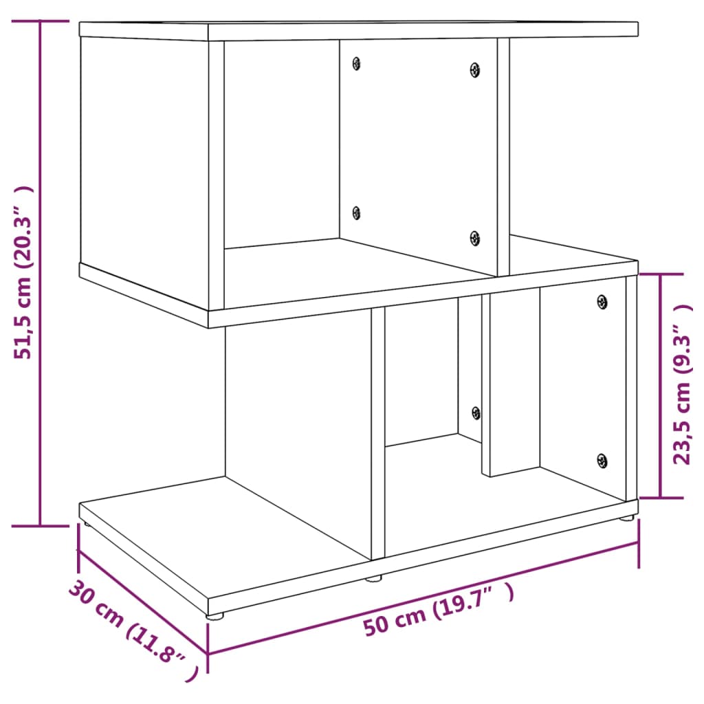 Stolik nocny 50 x 30 x 51,5 cm szafka nocna komoda nocna kilka kolorów vidaXL - Zdjęcie 68 z 132