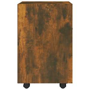 Odkládací skříňka na kolečkách kouřový dub 33x38x60 cm kompozit - obrázek 4