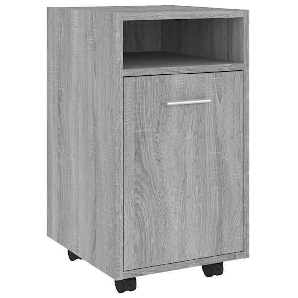 vidaXL kummut ratastega, hall Sonoma tamm, 33 x 38 x 60 cm, tehispuit