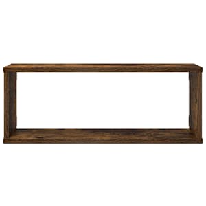 Nástěnné obdélníkové police 4 ks kouřový dub 60 x 15 x 23 cm - obrázek 5