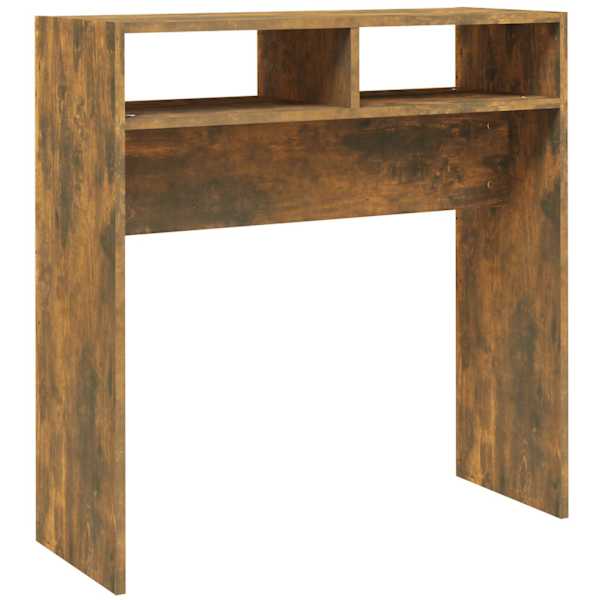 vidaXL konsoollaud, suitsutatud tamm, 78 x 30 x 80 cm, tehispuit
