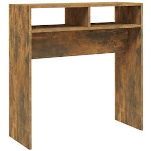 Konzolový stolek kouřový dub 78 x 30 x 80 cm kompozitní dřevo - obrázek 2