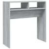 vidaXL konsoollaud, hall Sonoma tamm, 78 x 30 x 80 cm, tehispuit