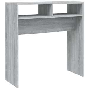 vidaXL konsoollaud, hall Sonoma tamm, 78 x 30 x 80 cm, tehispuit