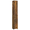 vidaXL vannitoakapp, suitsutatud tamm, 25x26,5x170 cm, tehispuit