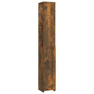 Koupelnová skříňka kouřový dub 25x26,5x170 cm kompozitní dřevo - obrázek 2