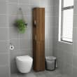 Armadietto Bagno Rovere Sonoma 25x26,5x170 Cm Legno Multistrato Armadio Da Bagno Armadio In Legno 83251106