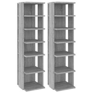 vidaXL kingariiulid 2 tk, hall Sonoma tamm, 27,5x27x102 cm, tehispuit