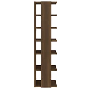 Botník hnědý dub 27,5x27x102 cm kompozitní dřevo - obrázek 4