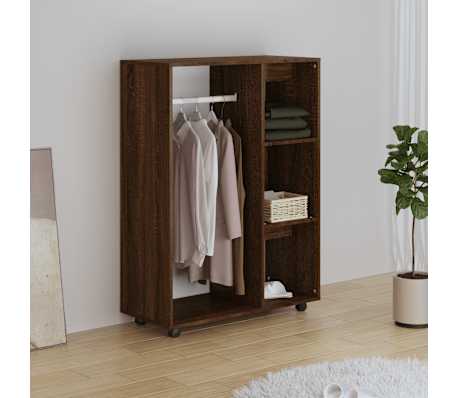 vidaXL Šatník hnedý dub 80x40x110 cm spracované drevo