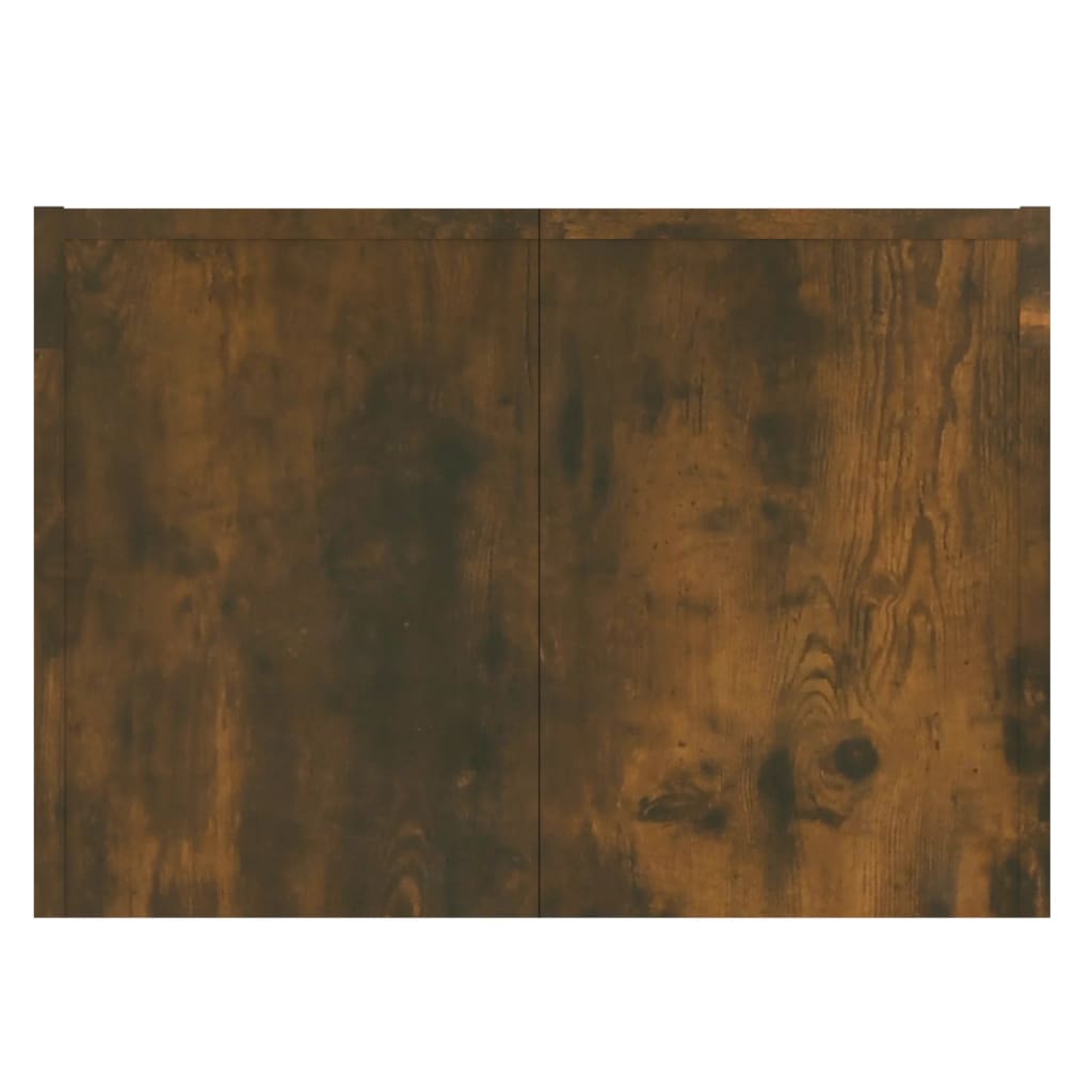 Măsuță de cafea, stejar fumuriu, 110x50x35 cm, lemn prelucrat