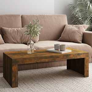 vidaXL Salongbord r&oslash;kt eik 110x50x35 cm konstruert tre