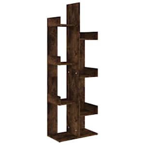 Knihovna 48 x 25,5 x 140 cm kouřový dub kompozitní dřevo - obrázek 2