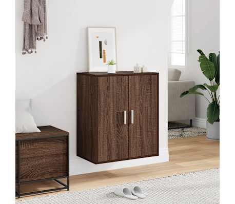 vidaXL Szafka na buty, brązowy dąb, 60x35x70 cm