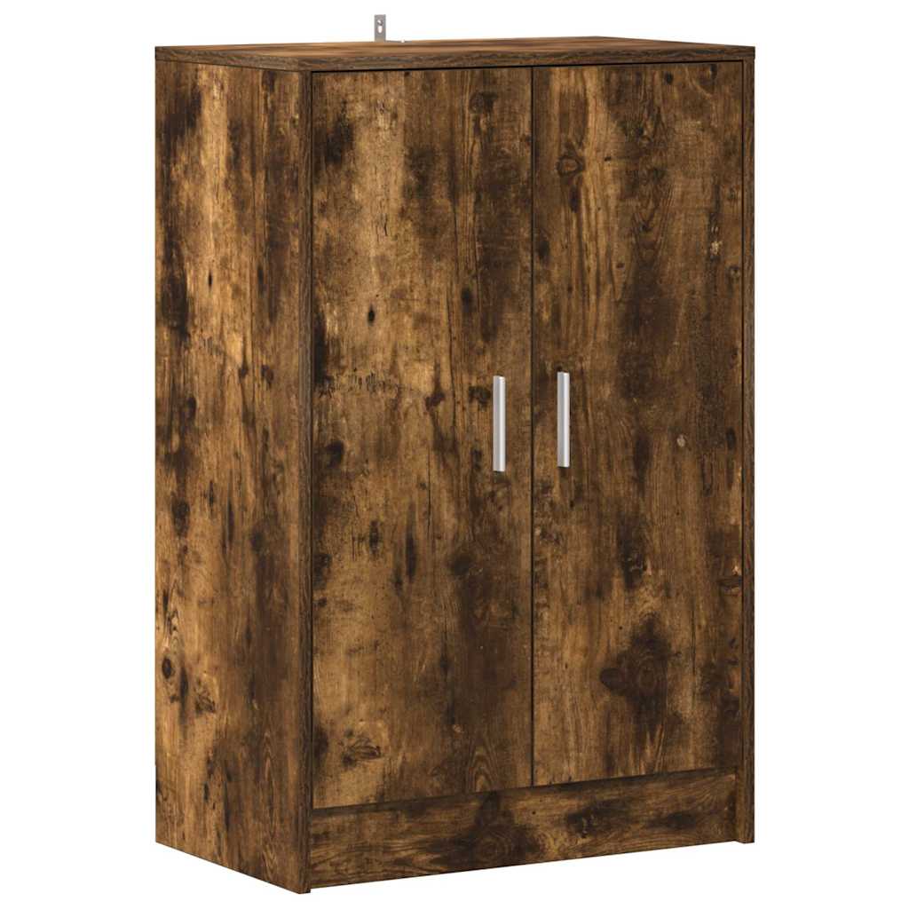 vidaXL Botník kouřový dub 60 x 35 x 92 cm kompozitní dřevo