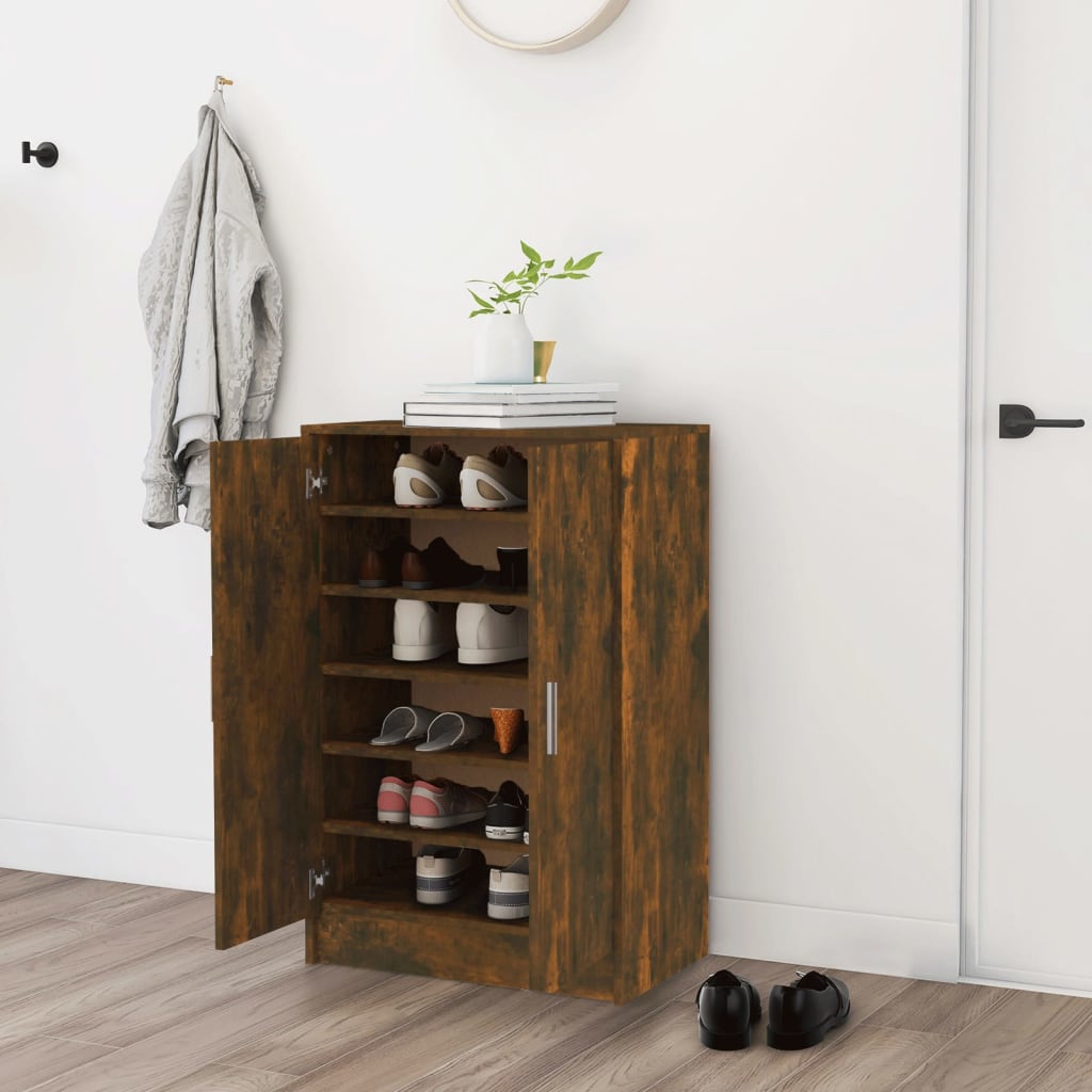 vidaXL Szafka na buty, przydymiony db, 60x35x92 cm