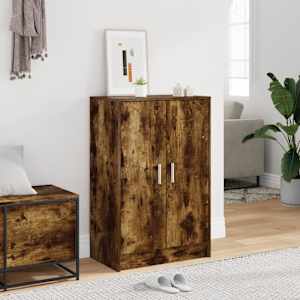 Omarica za čevlje dimljeni hrast 60x35x92 cm konstruiran les